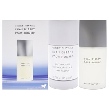 Issey Miyake Leau Dissey by Issey Miyake for Men Pc Gift Set EDT Spray, Deodorant Stick 2 Pc Gift Set
