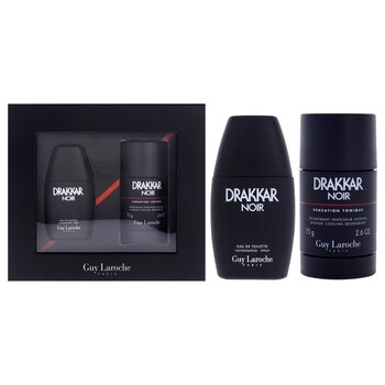 Guy Laroche Drakkar Noir by Guy Laroche for Men - 2 Pc Gift Set 1oz EDT Spray, 2.6oz Deodorant Stick 2 Pc Gift Set