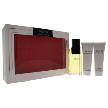 Alfred Sung Sung by Alfred Sung for Women - 3 Pc Gift Set 3.4oz EDT Spray, 2.5oz Essential Body Lotion, 2.5oz Refreshing Shower Gel 3 Pc Gift Set