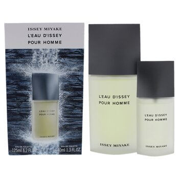Issey Miyake Leau Dissey Pour Homme by Issey Miyake for Men - 2 Pc Gift Set 4.2oz EDT Spray, 1.3oz EDT Spray 2 Pc Gift Set