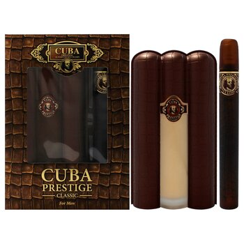 Cuba Cuba Prestige Classic by Cuba for Men - 2 Pc Gift Set 3oz EDT Spray, 1.17oz EDT Spray 2 Pc Gift Set