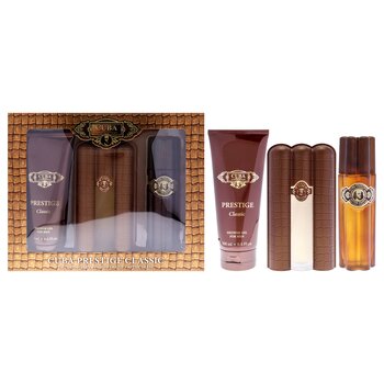 Cuba Cuba Prestige Classic de Cuba para hombre - Set de regalo de 3 piezas: EDT en aerosol de 95 ml, gel de ducha de 190 ml y loción para después del afeitado de 100 ml 3 Pc Gift Set