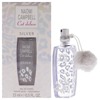Naomi Campbell Naomi Campbell Cat Deluxe Silver for Women 0.5 oz EDT Spray (Mini) 0.5 oz
