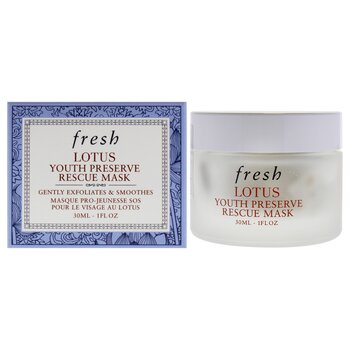 Fresh Lotus Youth Preserve Rescue Mask by Fresh for Women - 1 oz Mask 1 oz