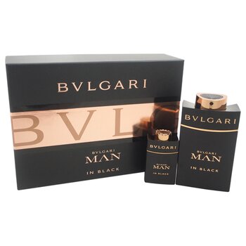 Bvlgari Bvlgari Man In Black by Bvlgari for Men - 2 Pc Gift Set 3.4oz EDP Spray, 0.5oz EDP Spray 2 Pc Gift Set
