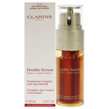 Clarins Double Serum Complete Age Control Concentrate by Clarins for Unisex - 1.6 oz Serum 1.6 oz