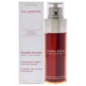 Clarins Double Serum Complete Age Control Concentrate by Clarins for Unisex - 3.3 oz Serum 3.3 oz