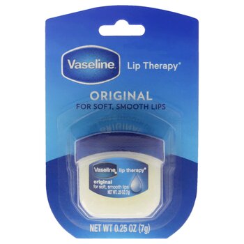 Vaseline Lip Therapy Petroleum Jelly Original by Vaseline for Unisex - 0.25 oz Lip Balm 0.25 oz