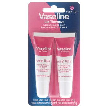 Vaseline Lip Therapy - Rosy Lips by Vaseline for Women - 2 x 0.35 oz Lip Balm 2 x 0.35 oz