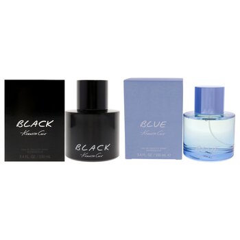 Kenneth Cole Kenneth Cole Kit by Kenneth Cole for Men - 2Pc Kit 3.4oz Kenneth Cole Black EDT Spray, 3.4oz Kenneth Cole Blue EDT Spray 2 Pc Kit