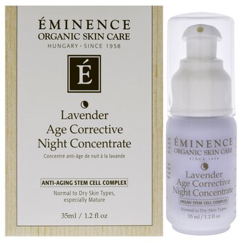 Eminence Lavender Age Corrective Night Concentrate by Eminence for Unisex - 1.2 oz Serum 1.2 oz