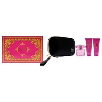 Versace Versace Bright Crystal Absolu by Versace for Women - 4 Pc Gift Set - 3oz EDP Spray, 3.4oz Shower Gel, 3.4oz Body Lotion, 4 Pc Gift Set