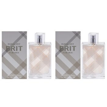 Burberry Burberry Brit by Burberry for Women - 3.3 oz EDT Spray - Pack of 2 3.3 oz