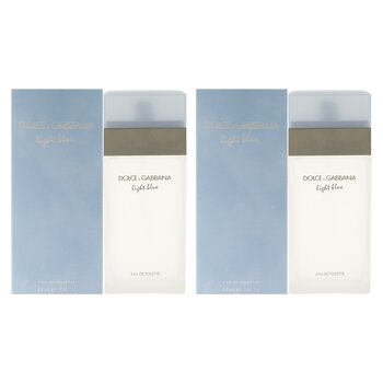 Dolce & Gabbana Light Blue by Dolce and Gabbana for Women - 3.3 oz EDT - Pack of 2 3.3 oz