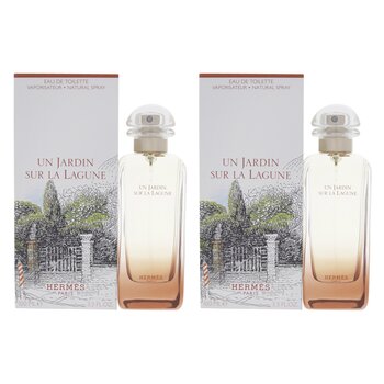 Hermes Un Jardin Sur La Lagune by Hermes for Unisex - 3.3 oz EDT Spray - Pack of 2 3.3 oz