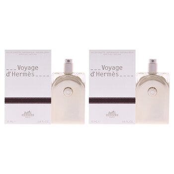 Hermes Voyage DHermes by Hermes for Unisex - 1.18 oz EDT Spray (Refillable) - Pack of 2 1.18 oz