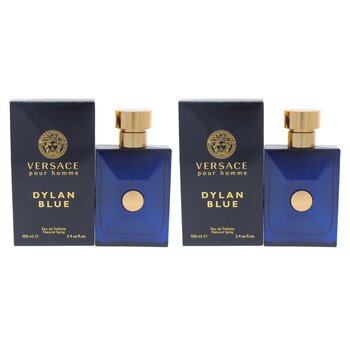 Versace Dylan Blue by Versace for Men - 3.4 oz EDT Spray - Pack of 2 3.4 oz