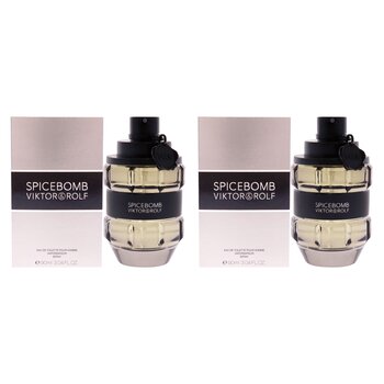 Viktor & Rolf Spicebomb by Viktor and Rolf for Men - 3.04 oz EDT Spray - Pack of 2 3.04 oz