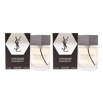 Yves Saint Laurent LHomme by Yves Saint Laurent for Men - 3.3 oz EDT Spray - Pack of 2 3.3 oz