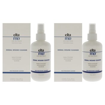 EltaMD Dermal Wound Cleanser by EltaMD for Unisex - 8 oz Cleanser - Pack of 2 8 oz