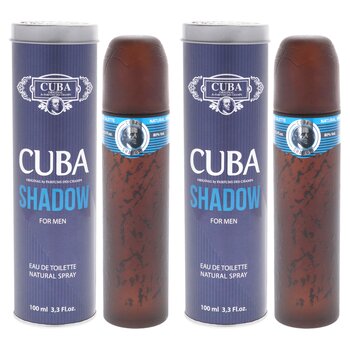 Cuba Cuba Shadow by Cuba for Men - 3.3 oz EDT Spray - Pack of 2 3.3 oz