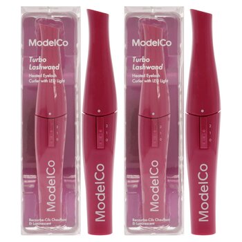 ModelCo Turbo Lashwand Heated Eyelash Curler by ModelCo for Women - 1 Pc Eyelash Curler - Pack of 2 1 Pc