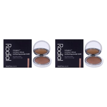 Rodial Instaglam Compact Deluxe Contouring Powder - 04 Dark by Rodial for Women - 0.37 oz Powder - Pack of 2 0.37 oz