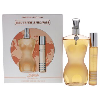 Jean Paul Gaultier Classique by Jean Paul Gaultier for Women - 2 Pc Gift Set 3.3oz EDT Spray, 0.67oz EDT Spray 2 Pc Gift Set