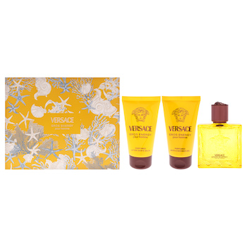 Versace Versace Eros Energy by Versace for Men - 3 Pc Gift Set 1.7oz EDP Spray, 1.7oz Bath and Shower Gel, 1.7oz After Shave Bal - - 3