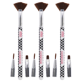 Bourjois MultiBrush Nail Art Set by Bourjois for Women 3 Pc Set Fan Brush, Shader Brush, Liner Brush Pack of 3 3 Pc Set