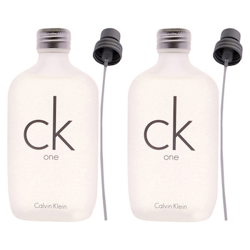 Calvin Klein CK One by Calvin Klein for Unisex 3.4 oz EDT Spray Pack of 2 3.4 oz