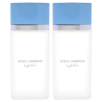 Dolce & Gabbana Light Blue by Dolce and Gabbana for Women 6.7 oz EDT Spray (Refillable) Pack of 2 6.7 oz