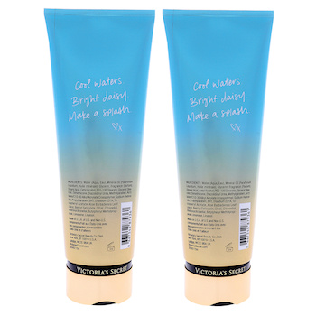 Victoria's Secret Aqua Kiss Fragrance Lotion by Victorias Secret for Women 8 oz Body Lotion Pack of 2 8 oz