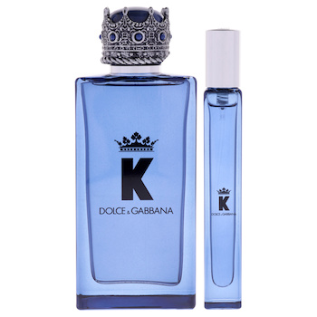 Dolce & Gabbana K by Dolce and Gabbana for Men 2 Pc Gift Set 3.3oz EDP Spray, 0.33oz EDP Spray (Mini) 2 Pc Gift Set
