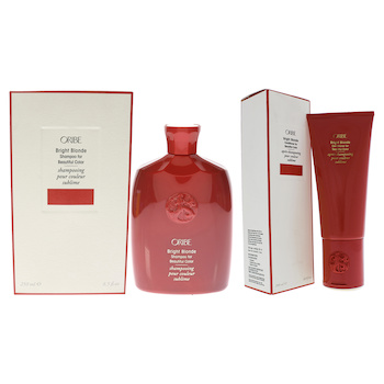 Oribe Bright Blonde Shampoo and Conditioner for Beautiful Color Kit by Oribe for Unisex 2 Pc Kit 8.5oz Shampoo, 6.8oz Conditi Fixed Size