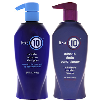 It's A 10 Its A 10 Kit by Its A 10 for Unisex 2 Pc Kit 10oz Miracle Moisture Shampoo, 10oz Miracle Daily Conditioner Fixed Size
