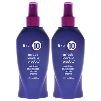 It's A 10 Miracle Leave In Product by Its A 10 for Unisex 10 oz Hair Spray Pack of 2 Fixed Size