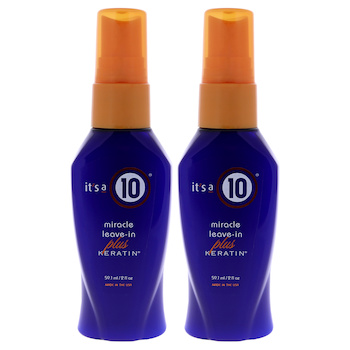It's A 10 Miracle Leave In Plus Keratin by Its A 10 for Unisex 2 oz Hair Spray Pack of 2 Fixed Size