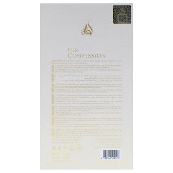 Lattafa Her Confession by Lattafa for Women 3.4 oz EDP Spray Fixed Size