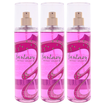 Britney Spears Fantasy by Britney Spears for Women 8 oz Fragrance Mist Pack of 3 Fixed Size