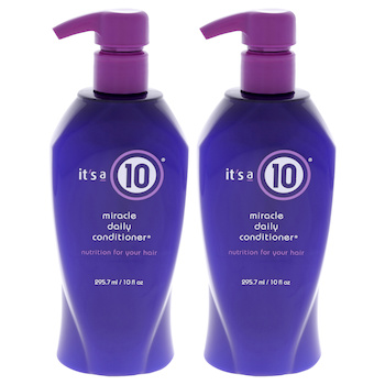 It's A 10 Miracle Daily Conditioner by Its A 10 for Unisex 10 oz Conditioner Pack of 2 Fixed Size