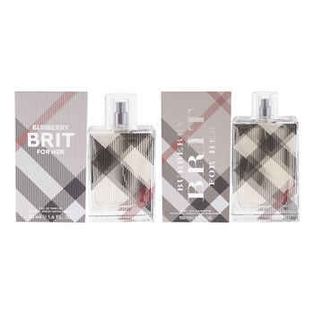 Burberry Burberry Brit For Her Kit by Burberry for Women 2 Pc Kit 3.3oz EDP Spray, 1.6oz EDP Spray Fixed Size