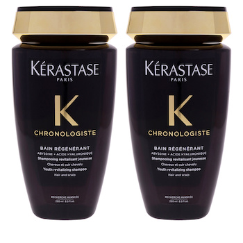 Kerastase Chronologiste Bain Regenerant Shampoo by Kerastase for Unisex 8.5 oz Shampoo Pack of 2 8.5 oz