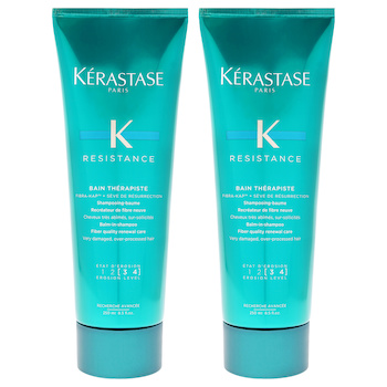 Kerastase Resistance Bain Therapiste Shampoo by Kerastase for Unisex 8.5 oz Shampoo Pack of 2 8.5 oz