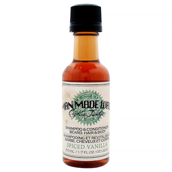 18.21 Man Made 3In1 Man Made Wash Spiced Vanilla by 18.21 Man Made for Men 1.7 oz Shampoo, Conditioner and Body Wash 1.7 oz