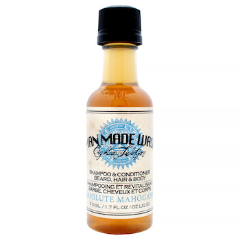 18.21 Man Made 3In1 Man Made Wash Absolute Mahogany by 18.21 Man Made for Men 1.7 oz Shampoo, Conditioner and Body Wash 1.7 oz