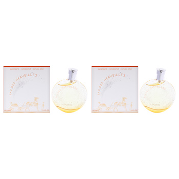 Hermes Eau Des Merveilles by Hermes for Women 3.3 oz EDT Spray Pack of 2 3.3 oz