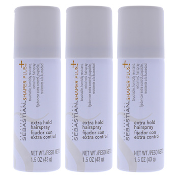 Sebastian Shaper Plus Travel Size by Sebastian for Unisex 1.5 oz Hair Spray Pack of 3 1.5 oz