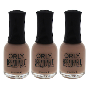 Orly Breathable Treatment Plus Color 20907 Nourishing Nude by Orly for Women 0.6 oz Nail Polish Pack of 3 0.6 oz