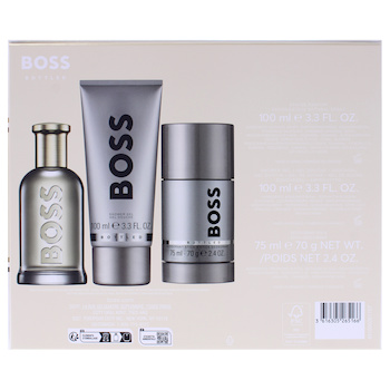 Hugo Boss Boss Bottled No. 6 by Hugo Boss for Men 3 Pc Gift Set 3.3oz EDP Spray, 3.3oz Shower Gel, 2.4oz Deodorant Stick 3 Pc Gift Set